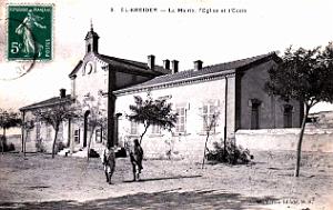 Le Kreider - Mairie - Eglise - Ecole - 1908
